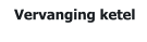 Vervanging ketel